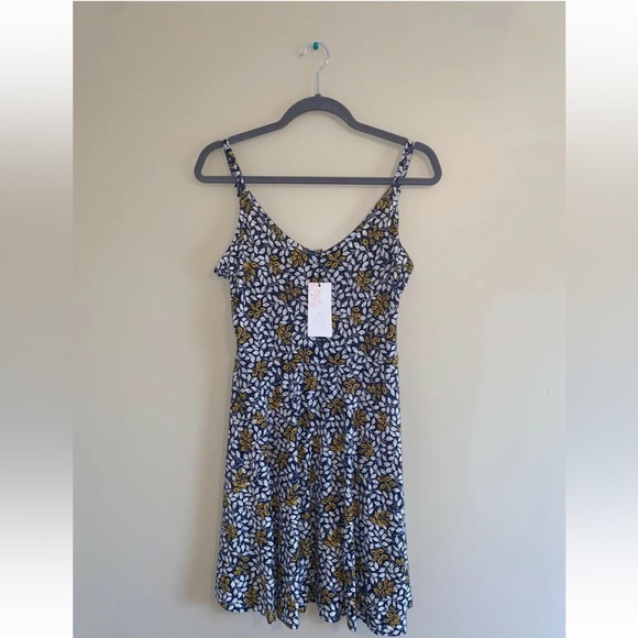 Acevog Dresses & Skirts - ACEVOG Dress Women’s Medium Floral Summer New With Tags Adjustable Fit & Flare